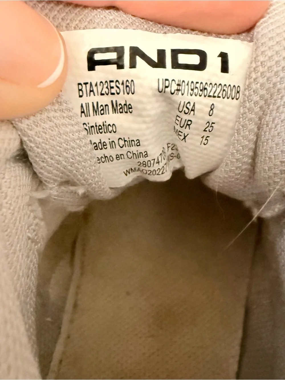 And1 White Boys Size toddler 8 High-Top Sneakers